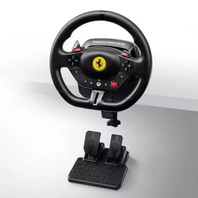Volant + pédalier THRUSTMASTER T98 Ferrari 296 GTS - XBOX & PC - Noir Volant + pédalier THRUSTMASTER T98 Ferrari 296 GTS - XBOX & PC - Noir