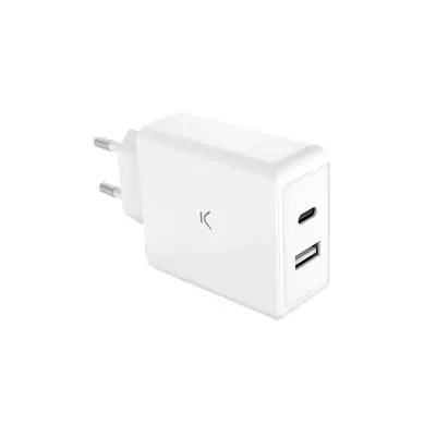 Chargeur mural KSIX Blanc 65 W Chargeur mural KSIX Blanc 65 W
