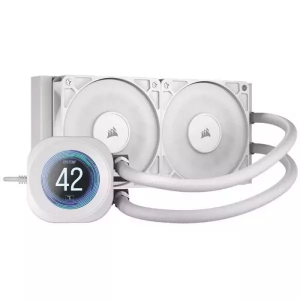 Watercooling Corsair Nautilus 240 RS LCD - Blanc - 240 mm