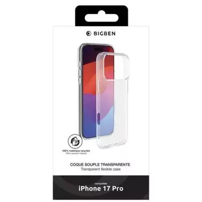 Coque Silisoft - IPhone17 Pro - Transparente Coque Silisoft - IPhone17 Pro - Transparente