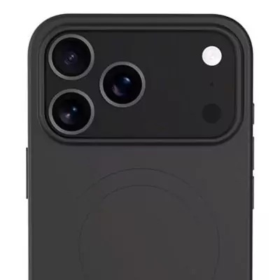 Coque MagSafe pour iPhone 17 Pro Max en Silicone Noir - Protection élégante