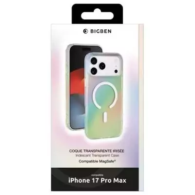 Coque iPhone 17 Pro Max Semi-transparente Irisée - MagSafe Compatible
