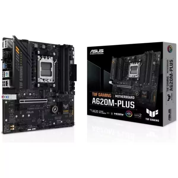 Carte mere - ASUS - TUF GAMING A620M-PLUS - AMD A620 - Emplacement AM5 micro ATX