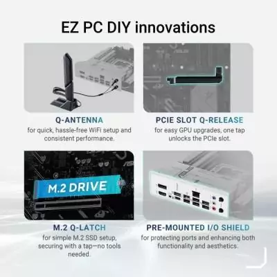 Carte mère ASUS PRIME Z890-P LGA1851 - PCIe 5.0 - Effets RGB