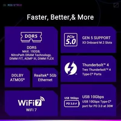 Carte mère ASUS STRIX Z890-E GAMING WIFI - Performances gaming ultimes