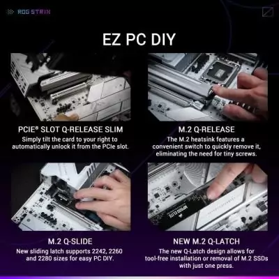 Carte mère ASUS STRIX Z890-A GAMING WIFI - DDR5 SDRAM - M.2 PCIe 5.0