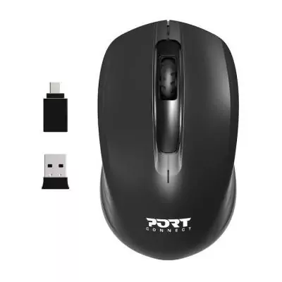 Souris sans fil Essentielle PORT Designs 900508 - 2.4 GHz Noir