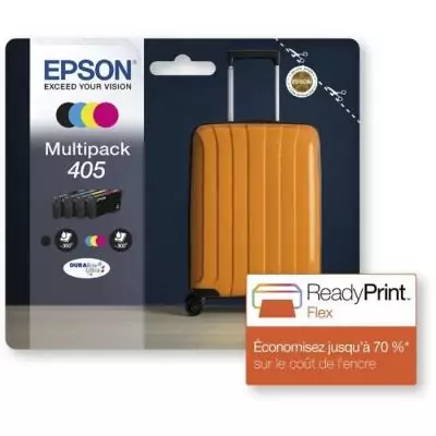 Pack de 4 Cartouches d'encre - 405 Ultra Ink - EPSON - WorkForce WF-7830, 7835, 7840, WorkForce Pro WF-3820, 3825, 4820, 4825, 4