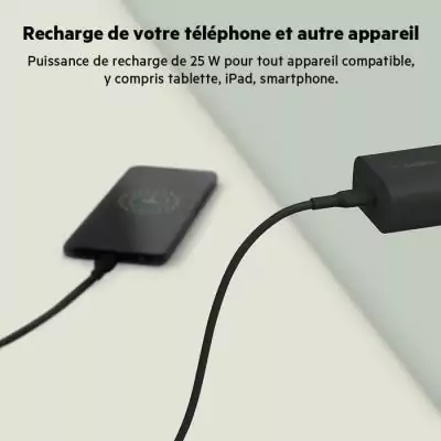 Chargeur secteur - BELKIN - USB-C - 25 W - PD PPS - Noir