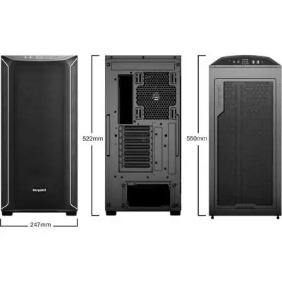 Boîtier PC: BE QUIET! Shadow Base 800 DX Noir - Midi Tower performant pour une circulation d'air optimale